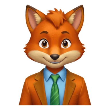 Nick Wilde from the Zootopia Disney movie sticker
