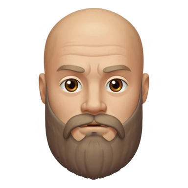 bearded Vikings with bald  with out crown sticker