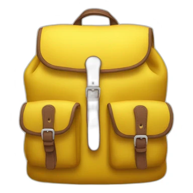 bakpack yelow sticker