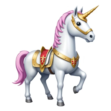 Crusader unicorn  sticker