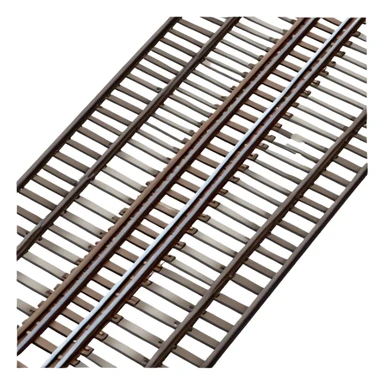 Train Tracks top view  sticker