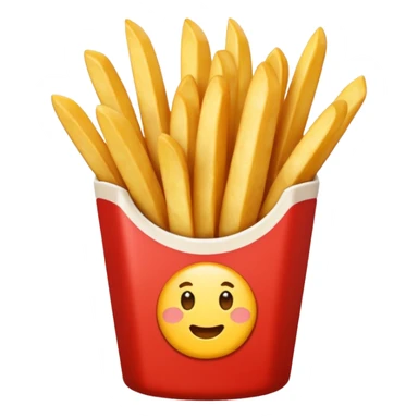 french fries sticker