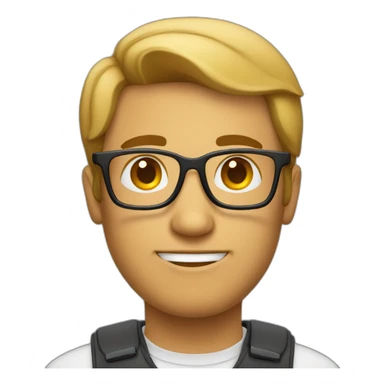 men withe glasses programming sticker