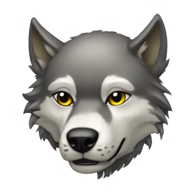 cyber wolf sticker