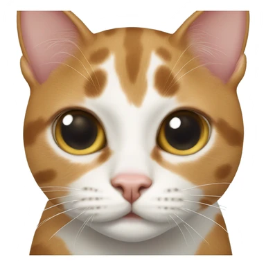 Cow cat white spot above her nose bridge sticker