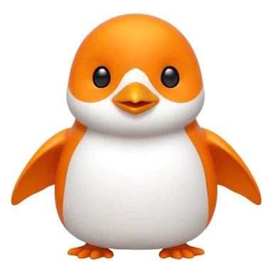 Text, in bright orange, that spell 'Bind is Life!!!' and also include a little white happy penguin sticker