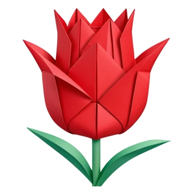 origami tulip sticker