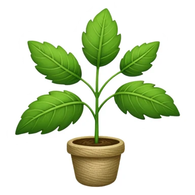 Linen plant sticker