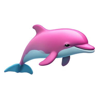 Pink dolphin  sticker
