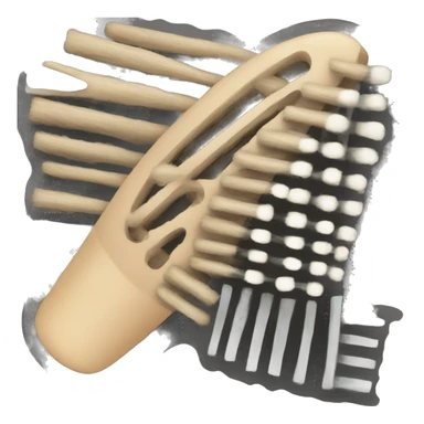 Hairbrush sticker