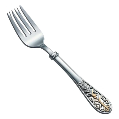 Fancy fork sticker