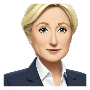 Marine le pen se mariant avec zemmour sticker