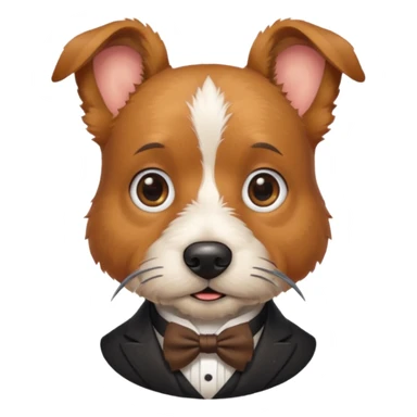 terrier gentleman sticker