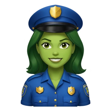police she hulk sticker