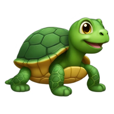 A-cat-on-a-turtle sticker