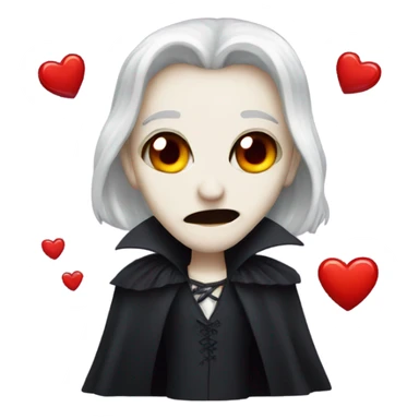 Vampire emojis kissing sticker
