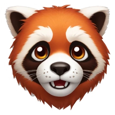 Angry red panda paws sticker