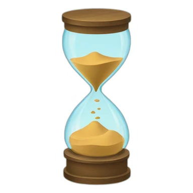 broked sand clock sticker