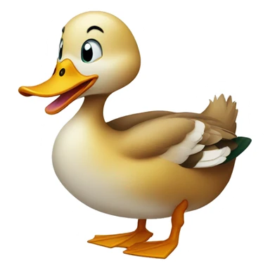 Duck laughing  sticker