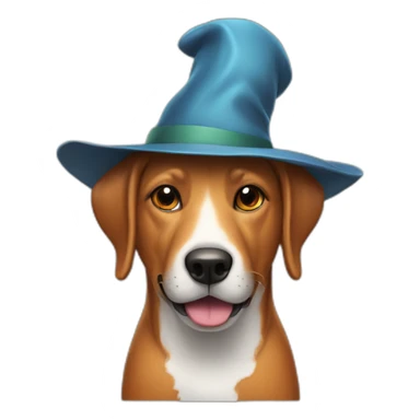 burning-dog-in-a-hat sticker