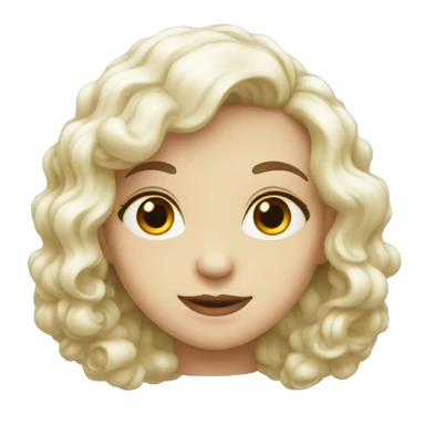 Something white but coquettish not a human sticker