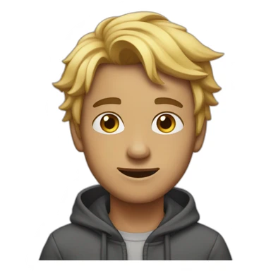 errand-boy on New Year sticker