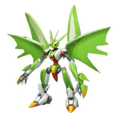 Mechanical Flygon-Medabot-Mecha full body sticker