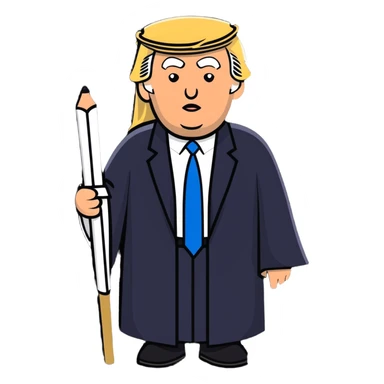 President Trump like rabbi sticker