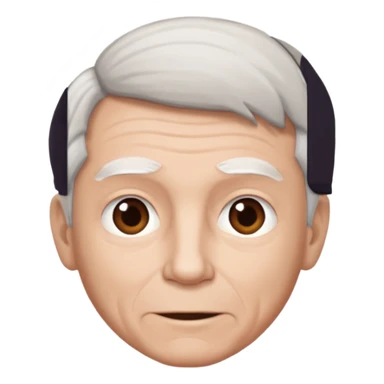 boy hair brown 70 yeear old hairr white sticker