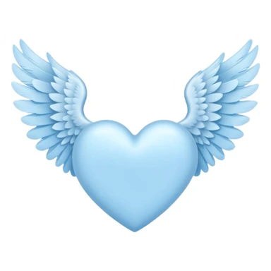 Light Blue heart with wing 🩵🪽 sticker