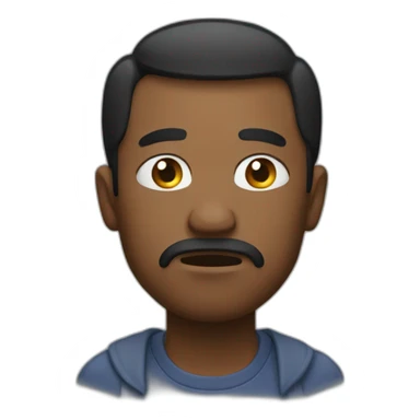 Man with disappointment  sticker