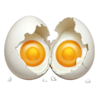 Genera dos huevos rotos  sticker