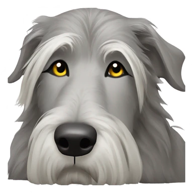 Grey irish wolfhound large laying down sticker