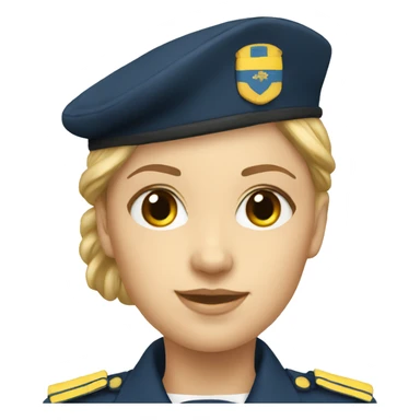 A Female swedish sea cadet  sticker