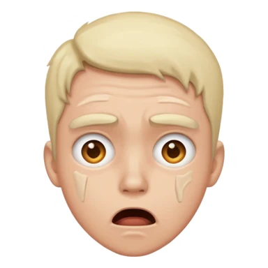 Distressed and panicked sticker