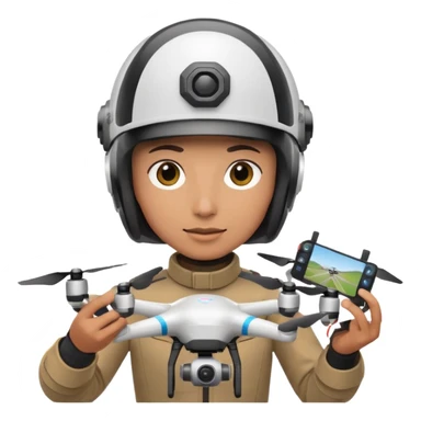 A drone racer sticker