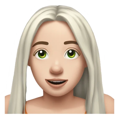 give me a billie eilish emoji in the Happier than ever era sticker
