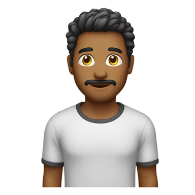 hombre con camiseta sticker