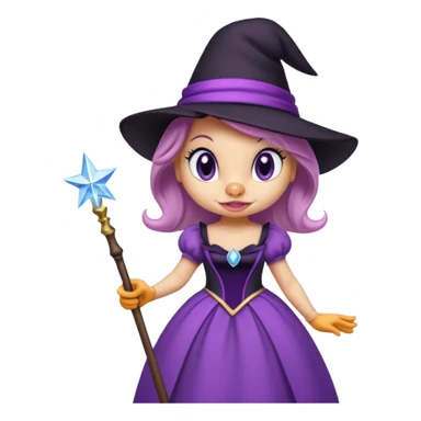 Daisy Duck as a glamorous witch  sticker