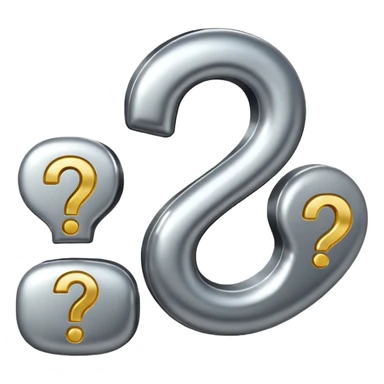 question marks sticker