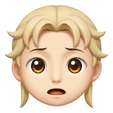 Paimon from Genshin Impact, emoji style, surprised face sticker