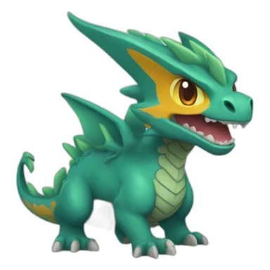 Dracofeu pokémon sticker