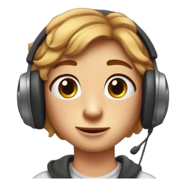 freckle-with-earphone sticker