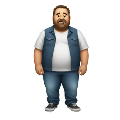 fat guy doing the griddy sticker