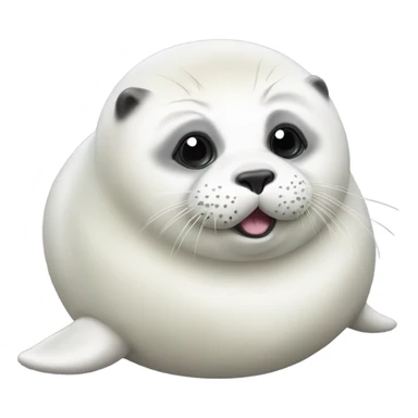 fat harp seal sticker