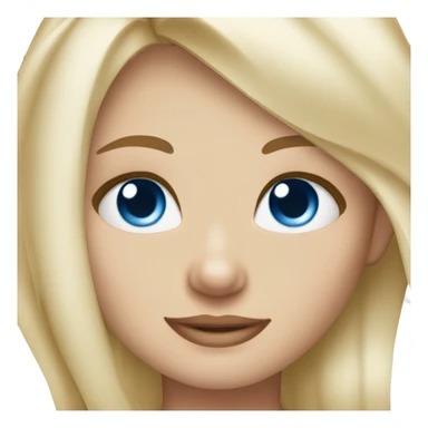 high blonde hair blue eyed girl red eyes  sticker