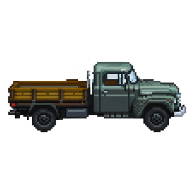 Classic ZIL-130 Soviet flatbed truck, iconic Russian vehicle from 1960s sticker