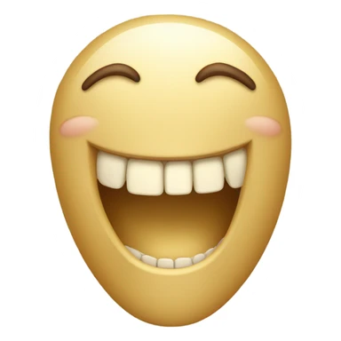 smiling with gold tooth sticker