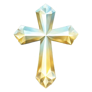 Dimond cross sticker