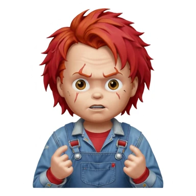 chucky shrug sticker